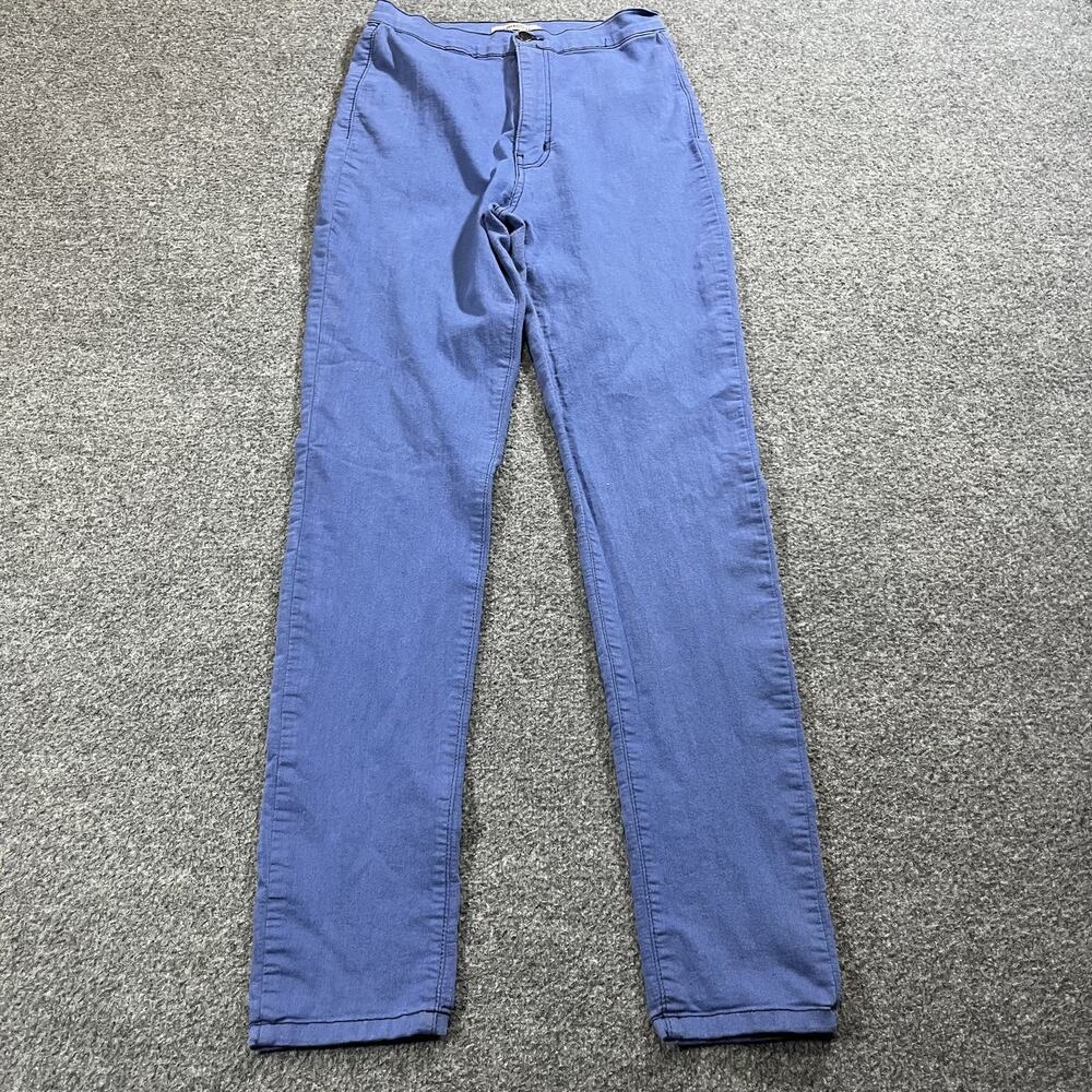 Aphrodite Jeans Womens 11 Blue Skinny Button Pockets High Rise Denim